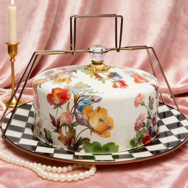 Multi-Function Cake Carrier & Lidded Serving Platter with Handles
